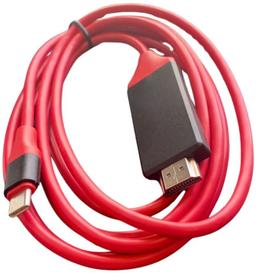 9eight5 Type C to HDTV Cable - Red