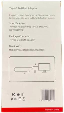 9eight5 Type C to HDTV Cable - Red