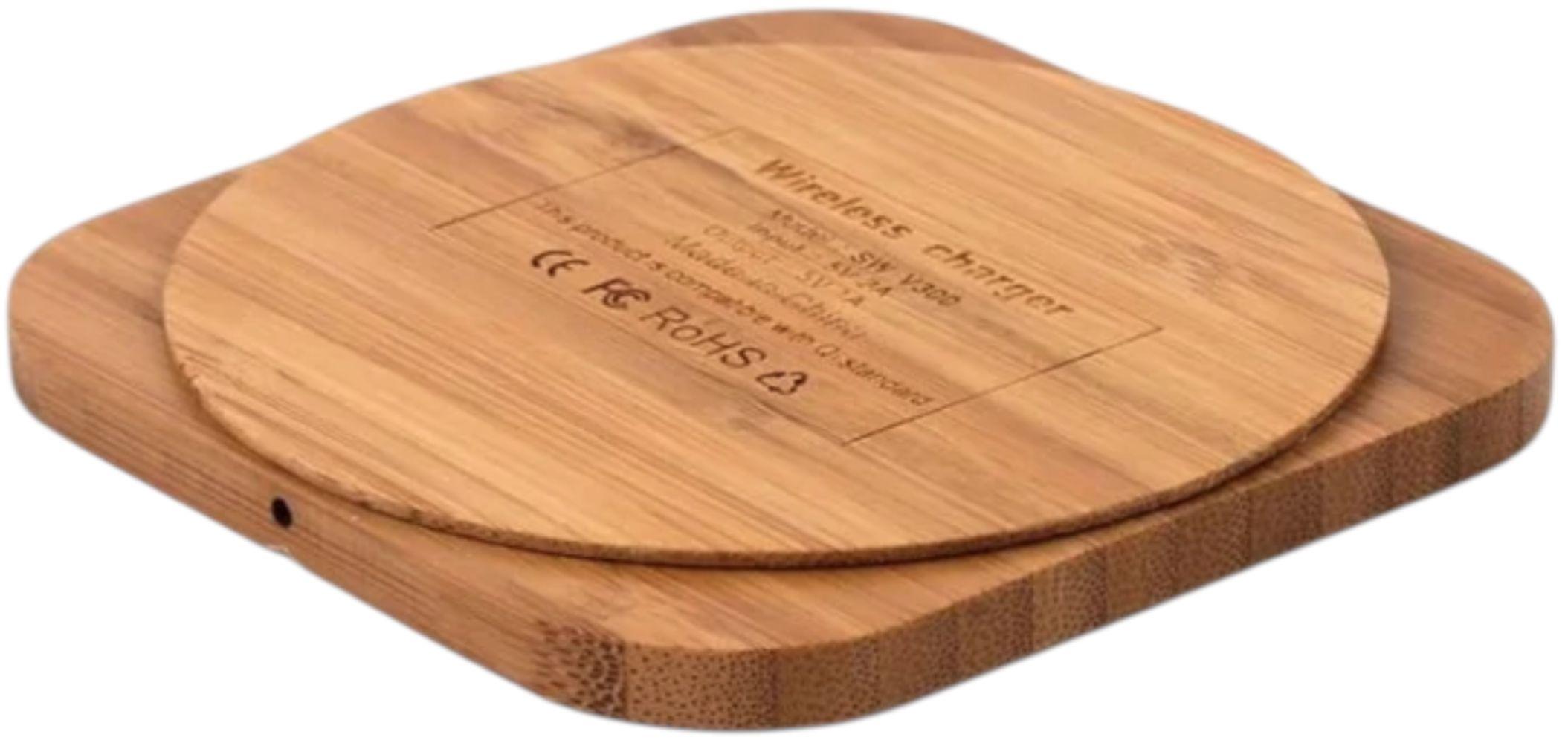 Refurbished 9eight5 Wood-Design Wireless Charger Pad (5W) - Reebelo New Zealand
