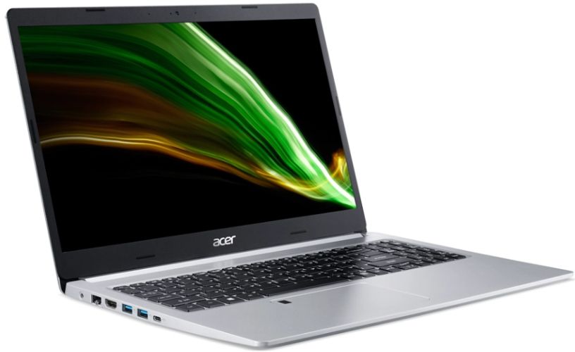 Acer Aspire 5 A515-45 Laptop 15.6" - Pure Silver - AMD Ryzen 5 5500U 2.1GHz - 8GB RAM - 256GB