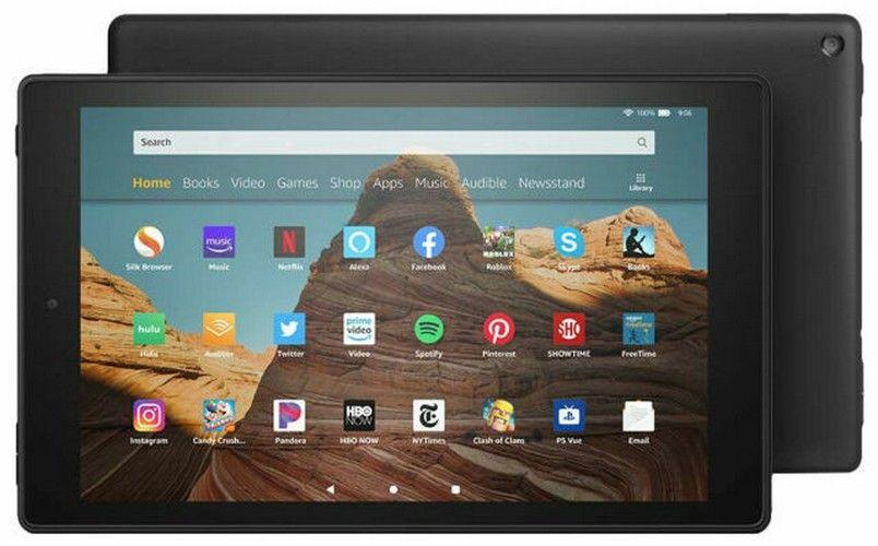 Amazon  Fire HD 10 Tablet (2019) - 32GB - Black - 10.1 Inch - Premium