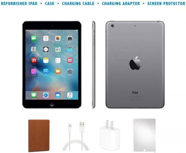 Apple iPad Mini 2 (2013) BUNDLE SET - 16GB - Space Grey - WiFi - 7.9 Inch - Good