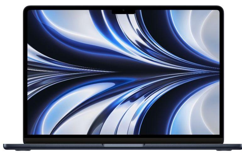 Apple MacBook Air 2022 - Apple M2 Chip: 8-Core CPU/8-Core GPU - 256GB - Midnight - 8GB RAM - 13.6 Inch - Premium