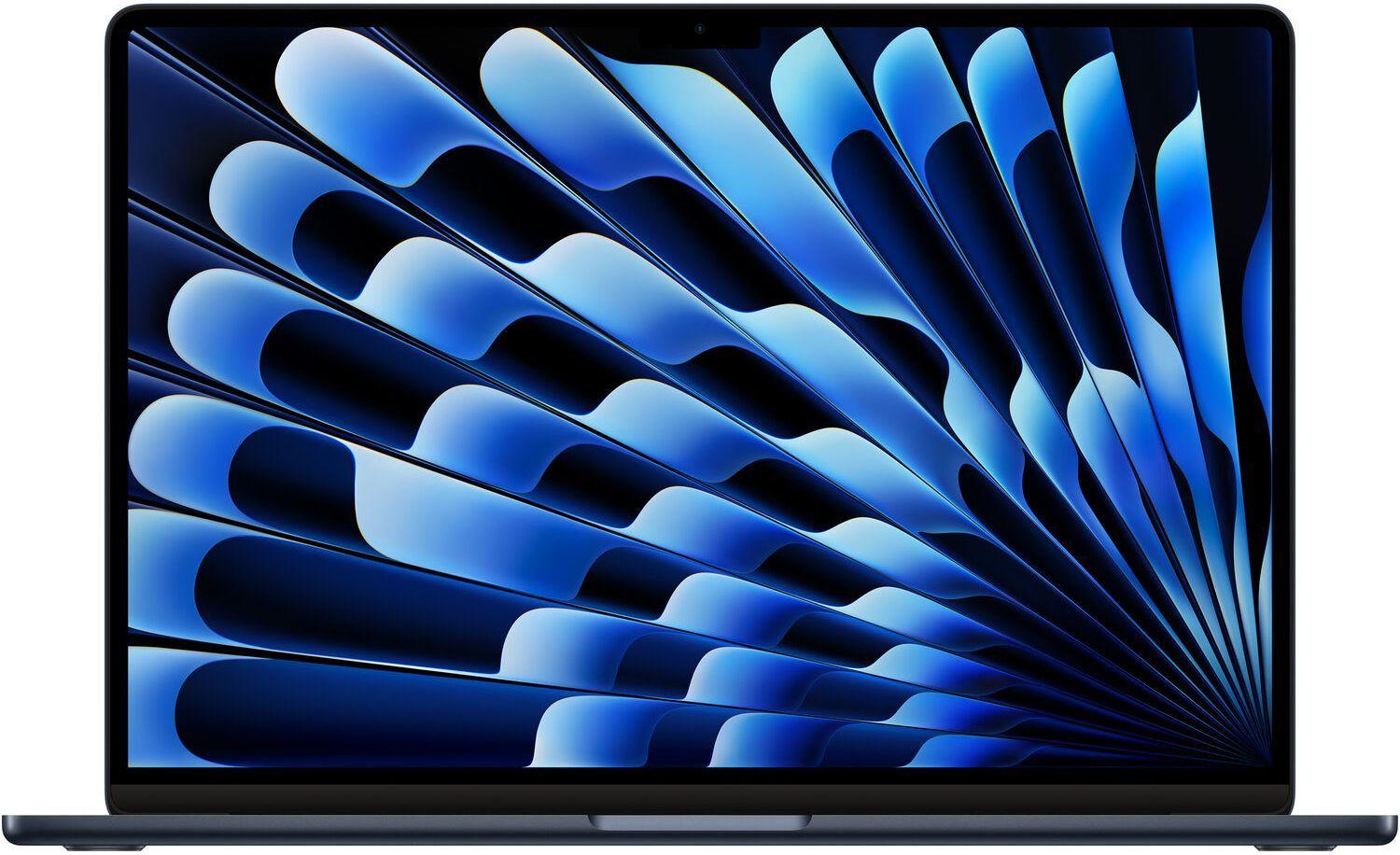 Apple MacBook Air 2024 13.6" - Apple M3 Chip: 8-Core CPU/8-Core GPU - 256GB - Midnight - 16GB RAM - Excellent