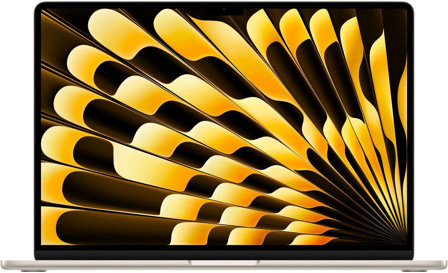 MacBook Air 13.6-inch (2024) - Apple M3 Chip: 8-Core CPU/10-Core GPU - 512GB - Starlight - 8GB RAM - Premium