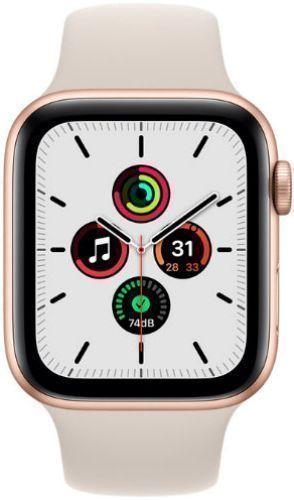 Apple  Watch SE 1st Gen (2020) - 32GB - GPS - 44mm - Gold - Aluminum - Starlight - Sport Band - Rubber - Acceptable