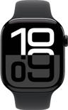 Apple Watch Series 10 (Cellular + GPS) - 64GB - 46mm - Jet Black Aluminum Case with Black Rubber Sport Band - One Size