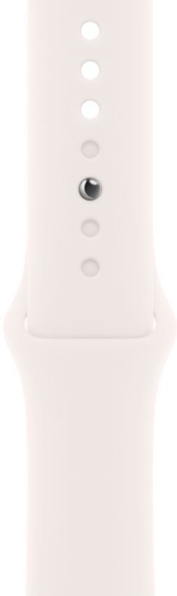 Apple Watch Series 10 (Cellular + GPS) - 64GB - 42mm - Rose Gold Aluminum Case with Light Blush Rubber Sport Band - S/M Size