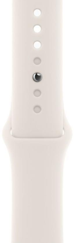 Apple Watch Series 10 (Cellular + GPS) - 64GB - 42mm - Rose Gold Aluminum Case with Starlight Rubber Sport Band - S/M Size