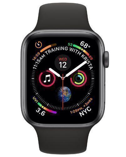 Apple  Watch Series 4 - 16GB - GPS - 40mm - Space Grey - Aluminum - Black - Sport Band - Rubber - Excellent