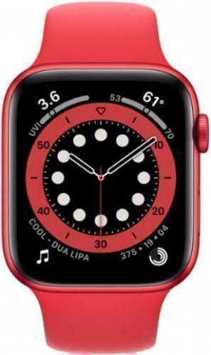 Apple  Watch Series 6 - 32GB - GPS - 44mm - Red - Aluminum - Red - Sport Band - Rubber - Acceptable