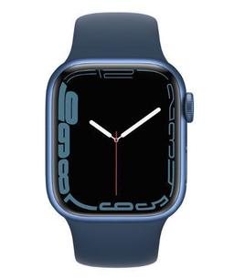 Apple Watch Series 7 (GPS) - 32GB - 45mm - Blue Aluminum Case with Abyss Blue Rubber Sport Band