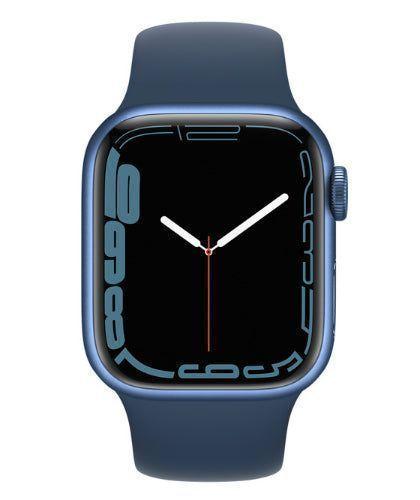 Apple Watch Series 7 (GPS) - 32GB - 45mm - Blue Aluminum Case with Abyss Blue Rubber Sport Band