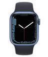 Apple Watch Series 7 (Cellular + GPS) - 32GB - 41mm - Blue Aluminum Case with Midnight Rubber Sport Band