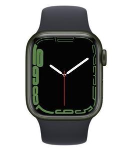 Apple Watch Series 7 (GPS) - 32GB - 45mm - Green Aluminum Case with Midnight Textile Sport Band