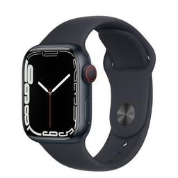 Apple Watch Series 7 (GPS) - 32GB - 41mm - Midnight Aluminum Case with Midnight Rubber Sport Band