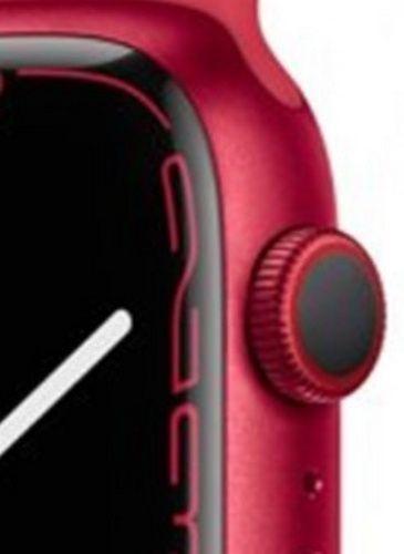 Apple Watch Series 7 (Cellular + GPS) - 32GB - 41mm - Red Aluminum Case with Midnight Rubber Sport Band
