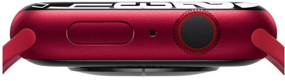 Apple Watch Series 7 (Cellular + GPS) - 32GB - 41mm - Red Aluminum Case with Midnight Rubber Sport Band