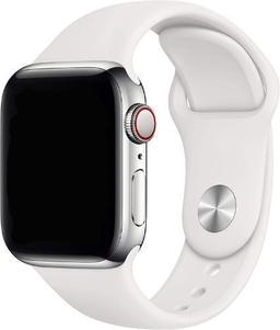 Apple Watch Series 7 (GPS) - 32GB - 45mm - Silver Aluminum Case with White Rubber Sport Band