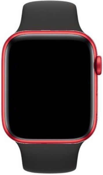 Apple Watch Series 8 (GPS) - 32GB - 45mm - Red Aluminum Case with Black Rubber Sport Band