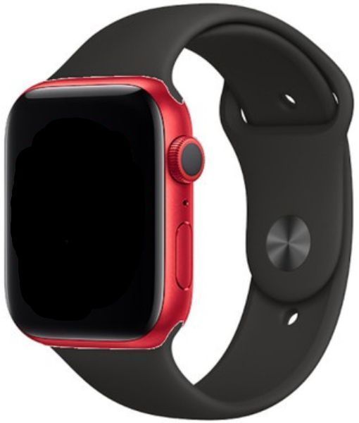 Apple Watch Series 8 (GPS) - 32GB - 45mm - Red Aluminum Case with Black Rubber Sport Band