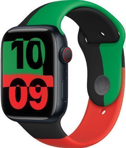 Apple Watch Series 9 (GPS) - 64GB - 45mm - Midnight Aluminum Case with Black Unity Rubber Sport Band - Small/Medium Size