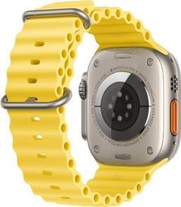 Apple Watch Ultra (Cellular + GPS) - 32GB - 49mm - Titanium Titanium Case with Yellow Rubber Ocean Band - Medium Size