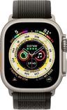 Apple Watch Ultra (Cellular + GPS) - 32GB - 49mm - Titanium Titanium Case with Black/Gray Rubber Trail Loop Band - S/M Size