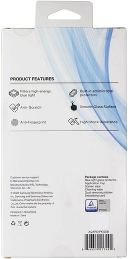 AQA Blue Light Glass Screen Protector for Galaxy S22