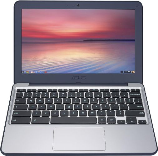 Asus Chromebook C202SA Laptop 11.6" - Dark Blue - Intel Celeron N3060 1.6GHz - 4GB RAM - 16GB