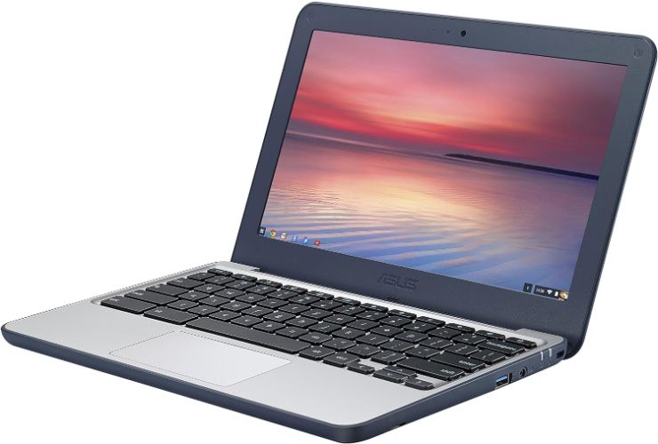 Asus Chromebook C202SA Laptop 11.6" - Dark Blue - Intel Celeron N3060 1.6GHz - 4GB RAM - 16GB