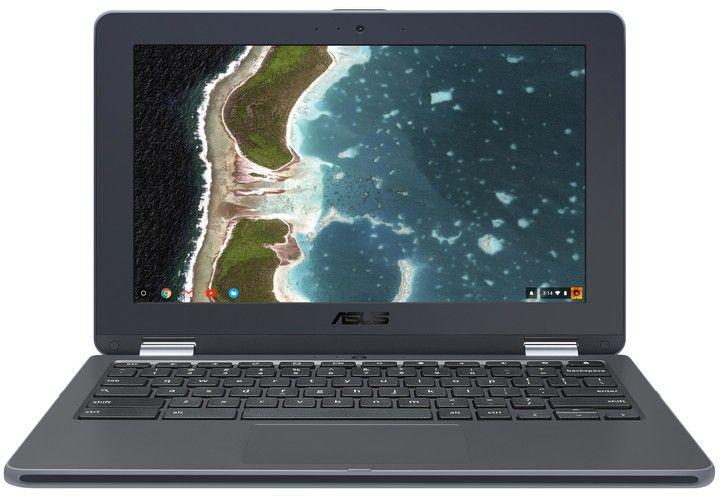 Asus  Chromebook Flip C213 Laptop 11.6" - Intel Celeron N3350 1.1GHz - 32GB - Gray - 4GB RAM - 11.6 Inch - Excellent