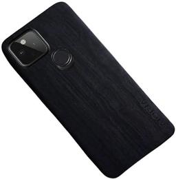 Bamboo Wood Pattern Phone Case for Google Pixel 5 - Black
