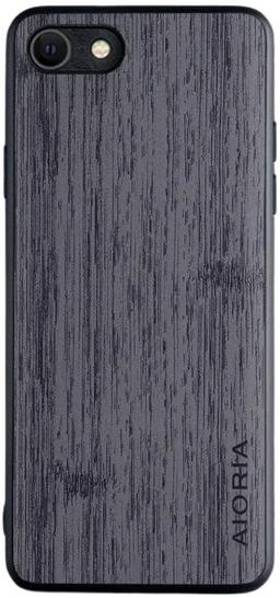 Bamboo Wood Pattern Phone Case for iPhone SE - Dark Grey