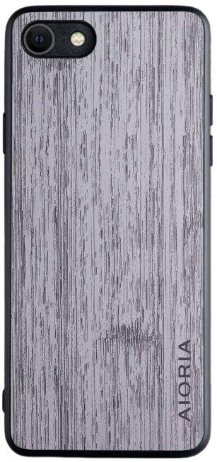 Bamboo Wood Pattern Phone Case for iPhone SE - Light Grey - Brand New