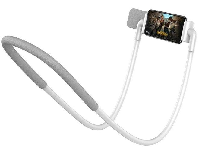 Baseus  New Neck-Mounted Lazy Bracket Holder - White - Brand New