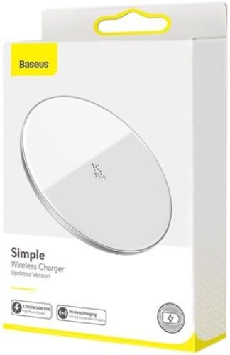 Baseus Simple Wireless Phone Charger 15W - White