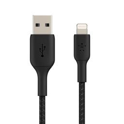 Belkin BOOST↑CHARGE™ Braided USB-A to Lightning Cable - Black (15CM)