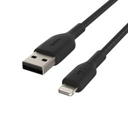 Belkin BOOST↑CHARGE™ Braided USB-A to Lightning Cable - Black (15CM)