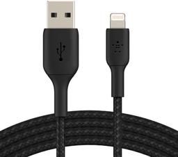 Belkin BOOST↑CHARGE™ Braided USB-A to Lightning Cable - Black (1M)