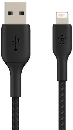 Belkin BOOST↑CHARGE™ Braided USB-A to Lightning Cable - Black (1M)