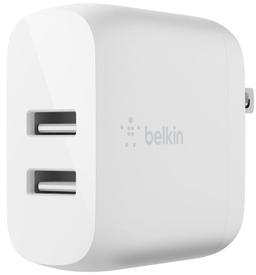 Belkin BoostCharge Dual USB-A 24W Wall Charger - White