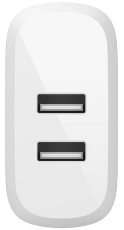 Belkin BoostCharge Dual USB-A 24W Wall Charger - White