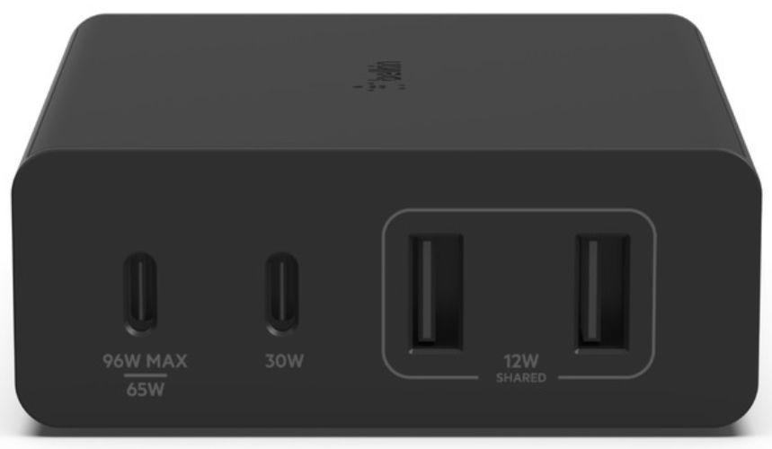 Belkin BoostCharge Pro 4-Port GaN Charger 108W - Black