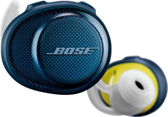 Bose SoundSport Free Wireless In-Ear Headphones in Midnight Blue/Citron in Excellent condition