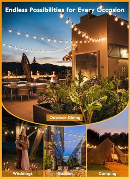 Brightown Solar String Lights Outdoor