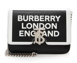 Burberry Leather Logo TB Shoulder Bag