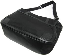 Burberry Leather Nylon Canvas Shoulder Bag