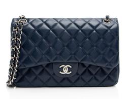 Chanel Caviar Leather Classic Jumbo Double Flap Bag