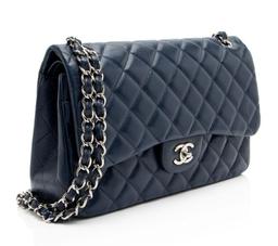 Chanel Caviar Leather Classic Jumbo Double Flap Bag